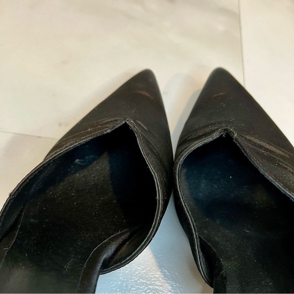Jeffrey Campbell 90’s mule pointed toe heel satin black size 9.5 - Picture 9 of 12